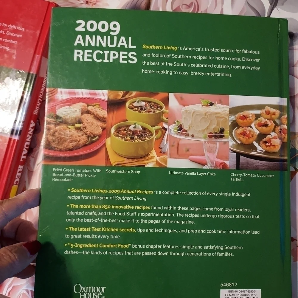 Southern living cookbooks 2008 and 2009 annual recipes